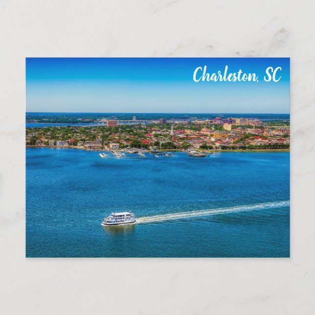 Postal Skyline Waterfront City de Charleston South Caroli (Anverso)