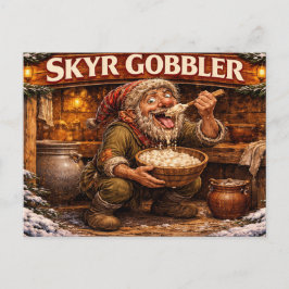 Postal Skyr Gobbler islandés Yule Lad