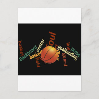 Postal Slam Dunk of Vocabulary: Juego de Baloncesto de Ca