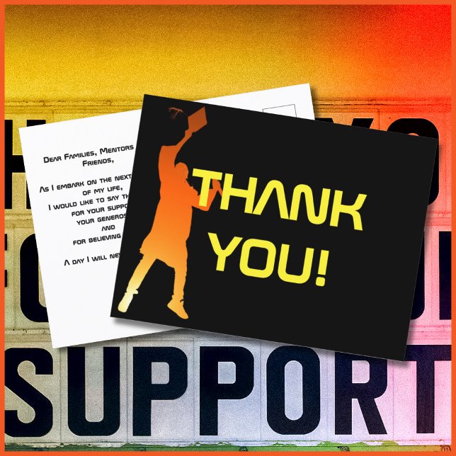 Postal Sleek Black Modern Tech Graduation (Subido por el creador)