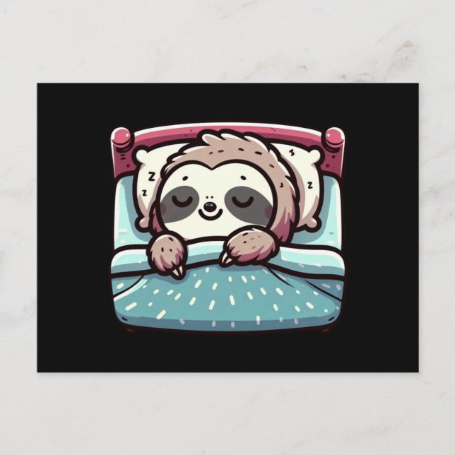 Postal Sleeping Sloth - Encanto Pacífico (Anverso)