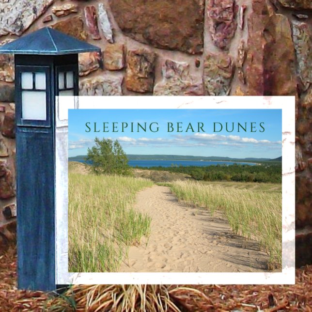 Postal Sleepy Bear Trail Lake Superior, Sleepy Bear Dunes (Subido por el creador)