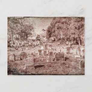 Postal Sleepy Hollow Cemetery Vintage