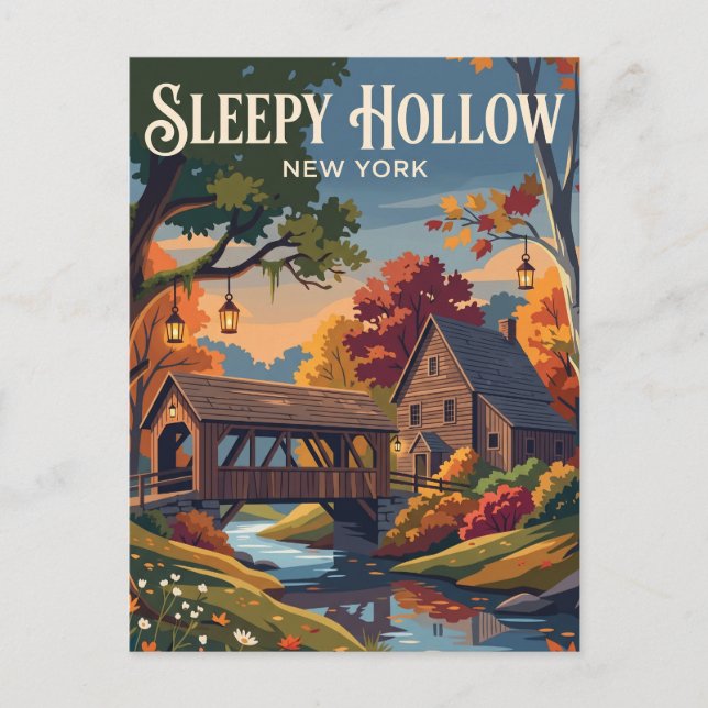 Postal Sleepy Hollow, Nueva York, EE. UU. EE. UU. (Anverso)