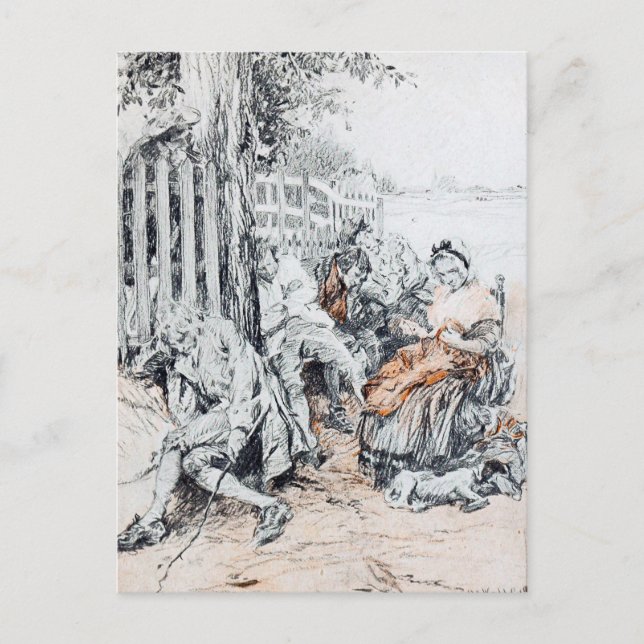 Postal Sleepy Hollow: Una Influencia Dura Y Soñosa (Anverso)