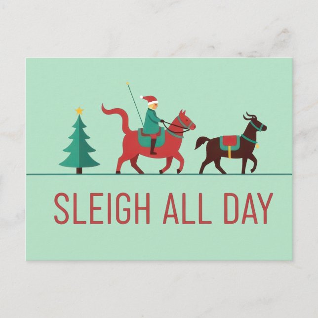 Postal Sleigh All Day Christmas (Anverso)