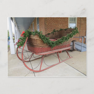 Postal Sleigh Decorado. Museo de la Granja del Condado de