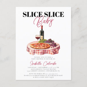 Postal Slice Slice Baby Pizza Fiesta Baby Shower