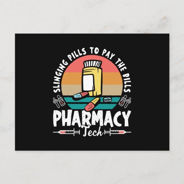 Postal Slinging Pills Farmacy Technician Pharmacy Pharmac (Anverso)