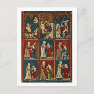 Postal Sloane 1977 fol.2V Escenas médicas y bíblicas, par