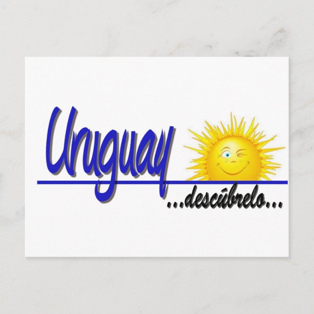 Postal slogan Uruguay sol (Anverso)