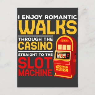 Postal Slot Machine Player Funny Casino Gamblor Humor
