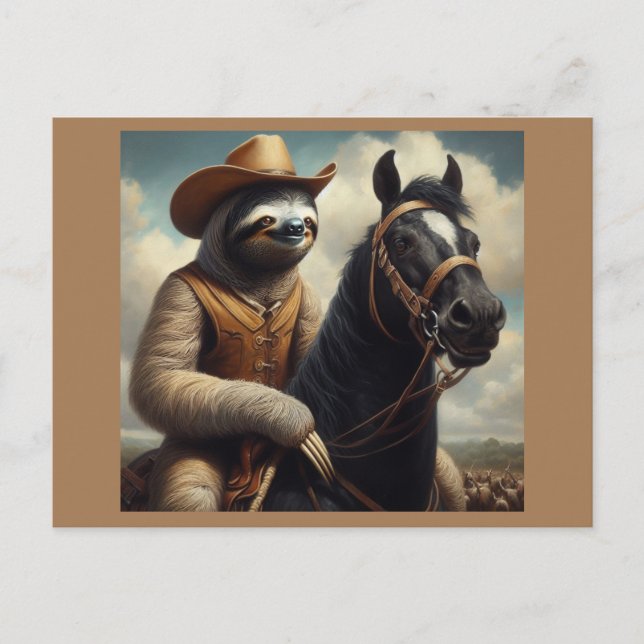 Postal Sloth Cowboy (Anverso)