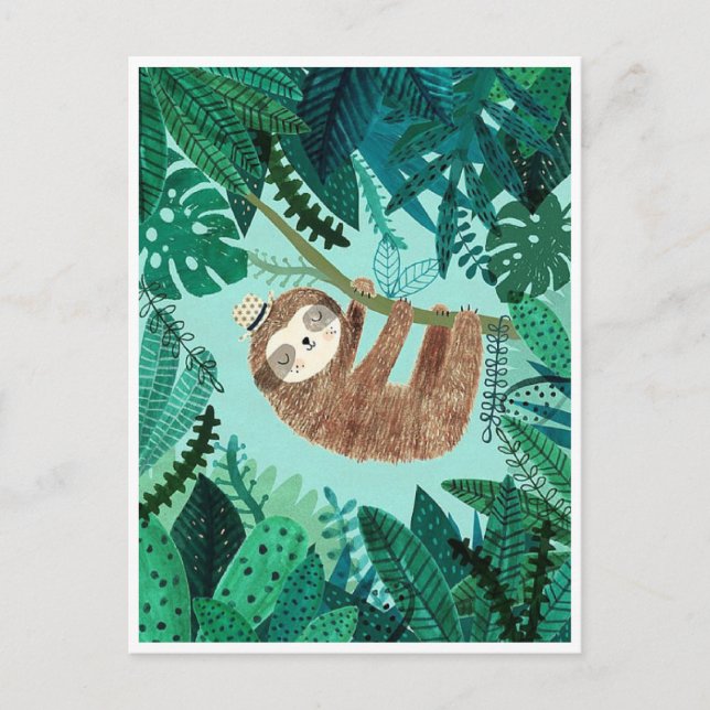Postal Sloth de estilo (Anverso)