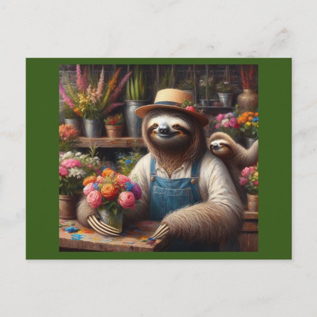 Postal Sloth Florist (Anverso)