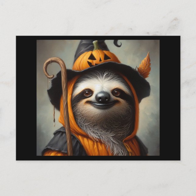 Postal Sloth Halloween (Anverso)
