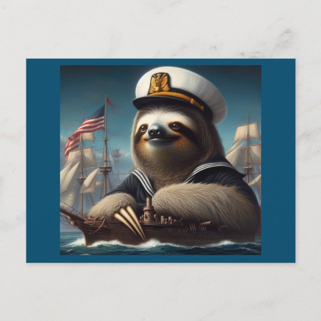 Postal Sloth Sailor (Anverso)