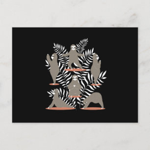 Postal Sloth Yoga Funny Sloth