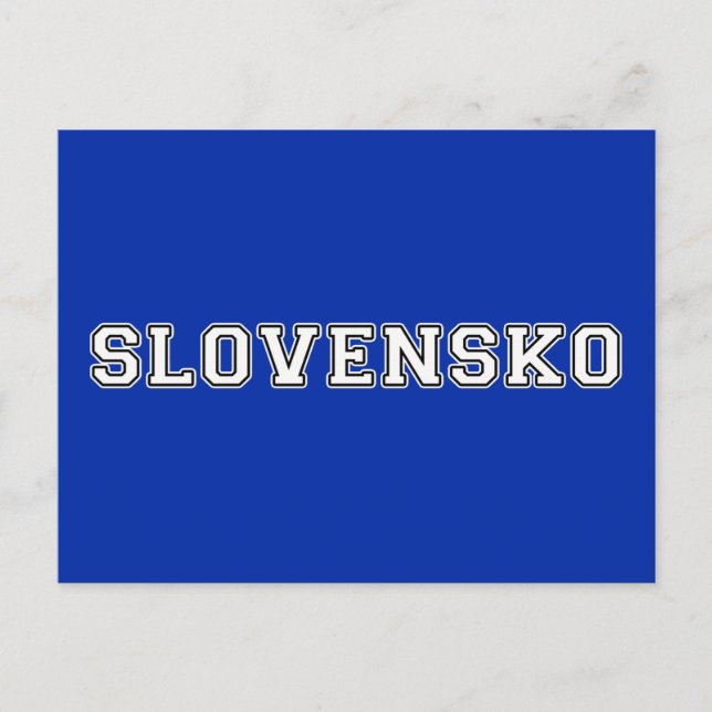 Postal Slovensko (Anverso)
