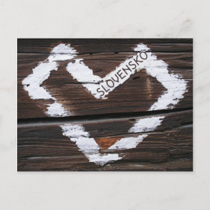 Postal Slovensko Heart