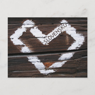 Postal Slovensko Heart