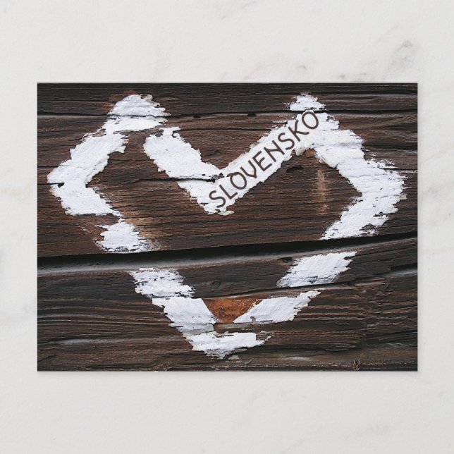 Postal Slovensko Heart (Anverso)