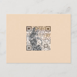 Postal Smart Naranja Shades Monocrome Indie Song Qr Code