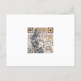 Postal Smart Naranja Shades Monocrome Indie Song Qr Code