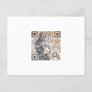 Postal Smart Naranja Shades Monocrome Indie Song Qr Code