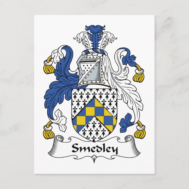 Postal Smedley Family Crest (Anverso)