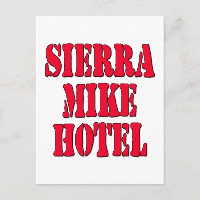 Postal SMH sacudiendo mi cabeza (Anverso)