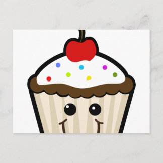 Postal Smile Face Cupcake