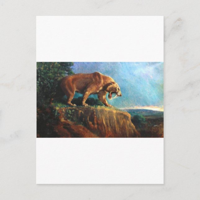 Postal smilodon-1 (Anverso)