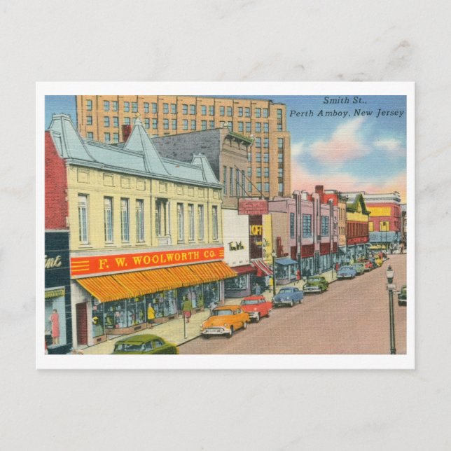 Postal Smith St., Perth Amboy, NJ Vintage (Anverso)