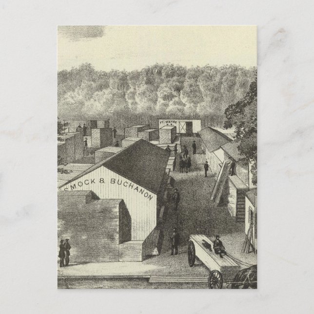 Postal Smock & Buchanon, concesionarios de madera, Asbury (Anverso)