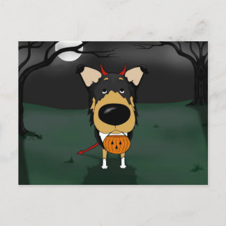 Postal Smooth Collie Halloween