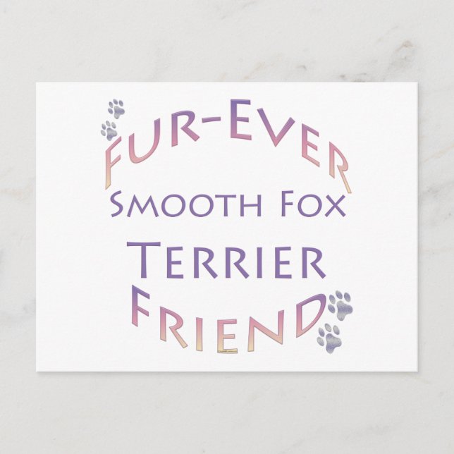 Postal Smooth Fox Terrier Furever Friend (Anverso)