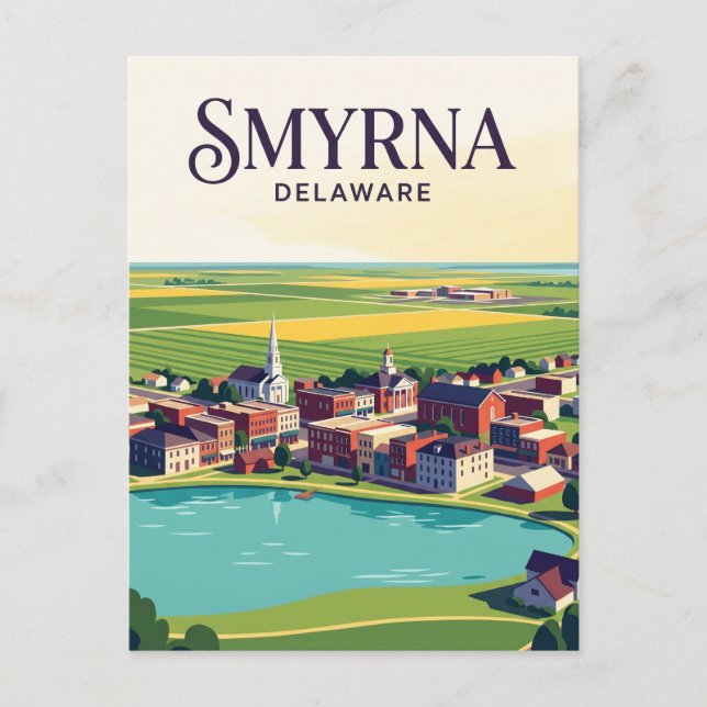 Postal Smyrna EE. UU. (Anverso)