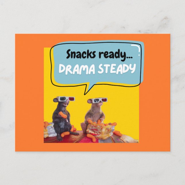 Postal Snacks Listos, Drama Steady (Anverso)