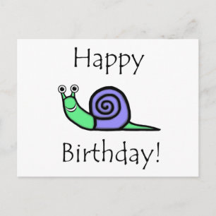 Postal Snail Cumpleaños