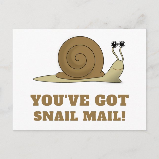 Postal Snail Mail Cute Funny Retro (Anverso)