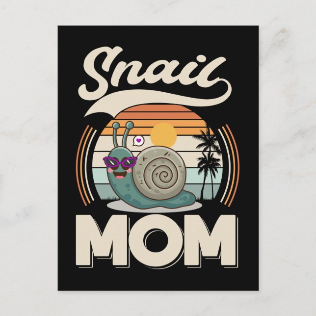 Postal Snail Mom Gardening Snail Lover (Anverso)