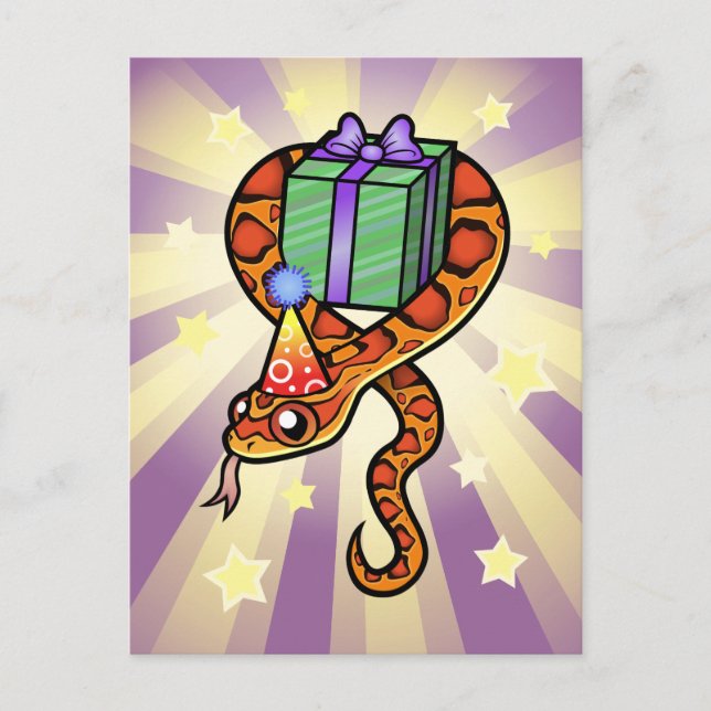 Postal Snake de cumpleaños (Anverso)