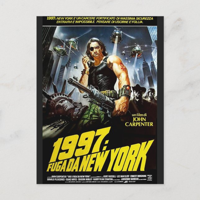 Postal Snake Plissken John Carpenter 1997 Escape New York (Anverso)