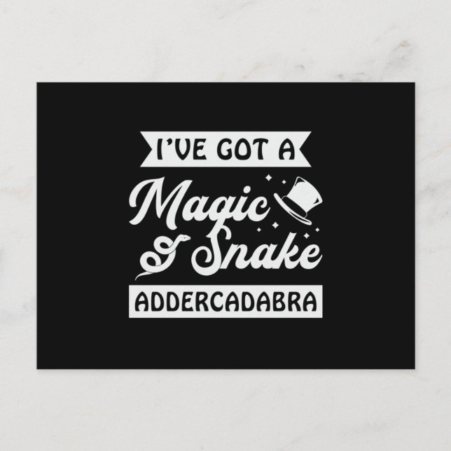 Postal Snakers Reptiles Cobra Mascota Funny Gift (Anverso)