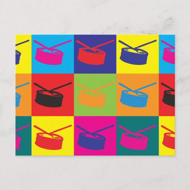 Postal Snare Drum Pop Art (Anverso)