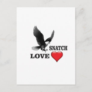 Postal snatch de amor de pájaro