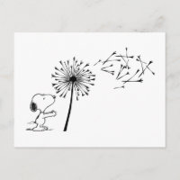 Snoopy con diente de león