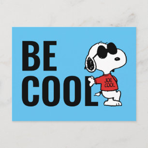 Postal Snoopy "Joe Cool" de pie