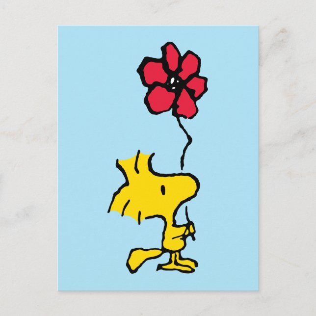 Postal Snoopy So Sweet Flower Pattern (Anverso)